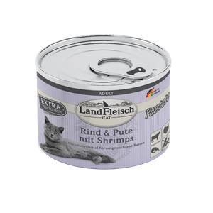 Landfleisch Cat Adult Pastete Rind, Pute & Shrimps