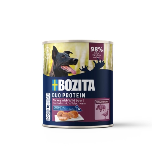 Bozita Dog Dose Pate Pute mit Wildschwein 800g