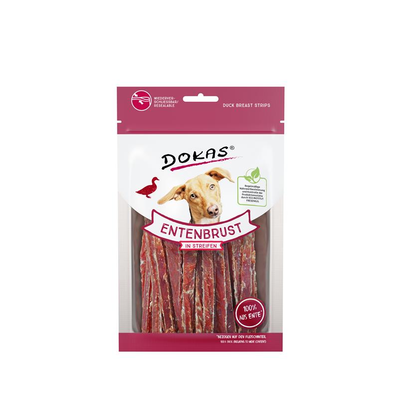 Dokas Dog Snack Entenbrust in Streifen 70 g