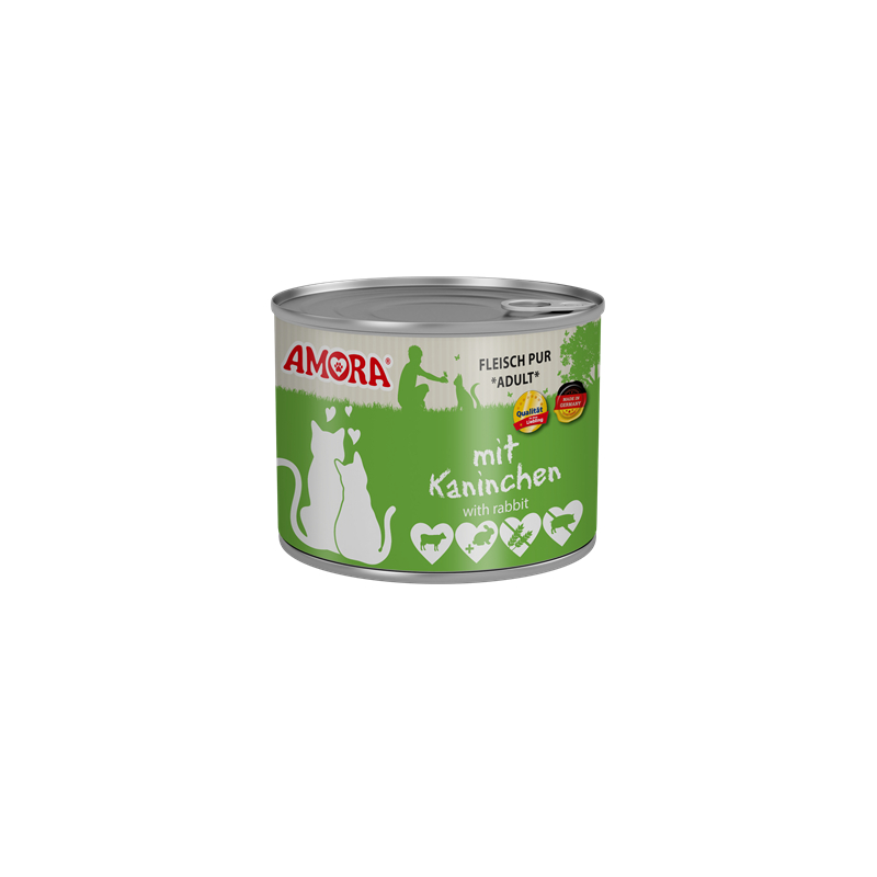 Amora Cat Dose Fleisch Pur mit Kaninchen