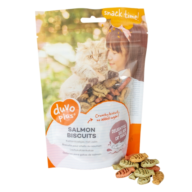 Duvoplus Cat Snack Lachskekse 50g