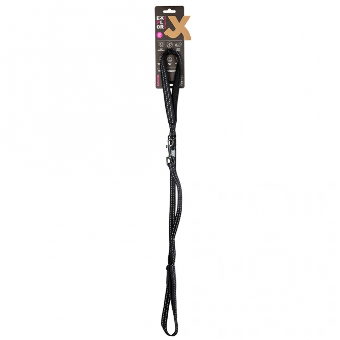 Duvoplus EXPLOR Ultimate Fit On-The-Road-Leine Fashion - granite black - 130cm
