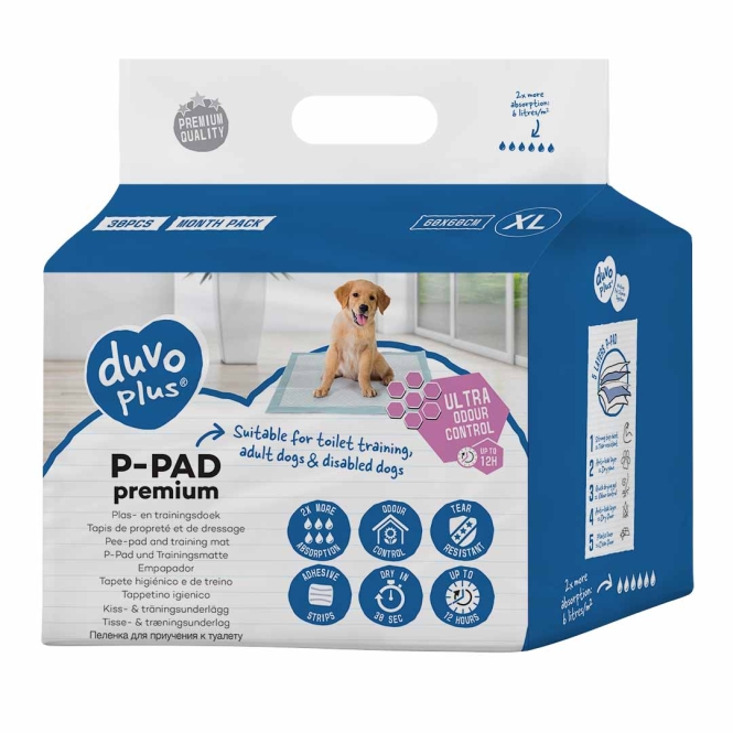 Duvoplus Welpenunterlagen Premium Geruchskontrolle - 30st
