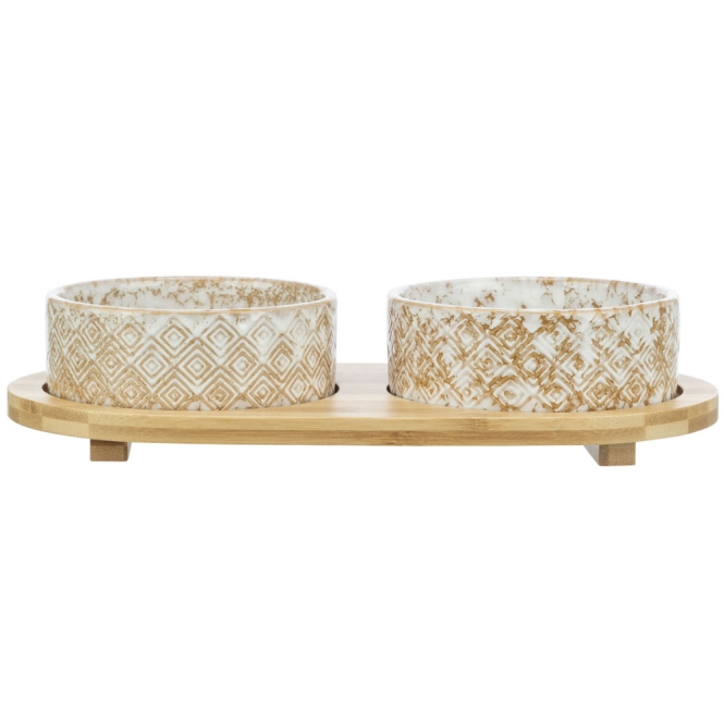 Trixie Napf-Set, Keramik/Bambus