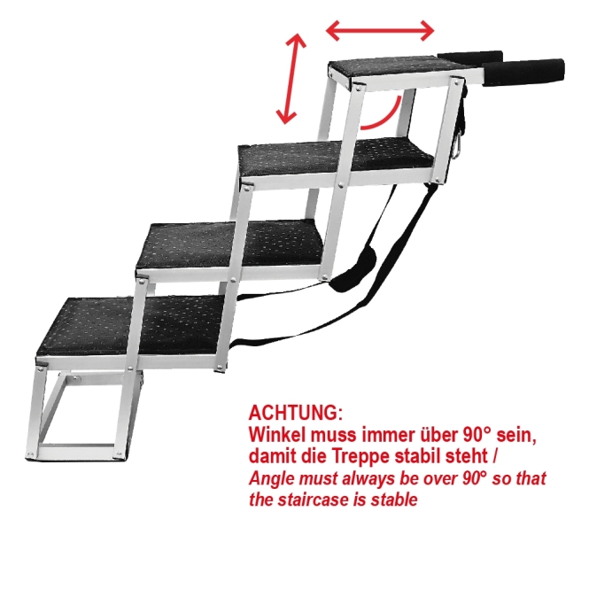 Nobby Aluminium Falt-Treppe - 4-stufig