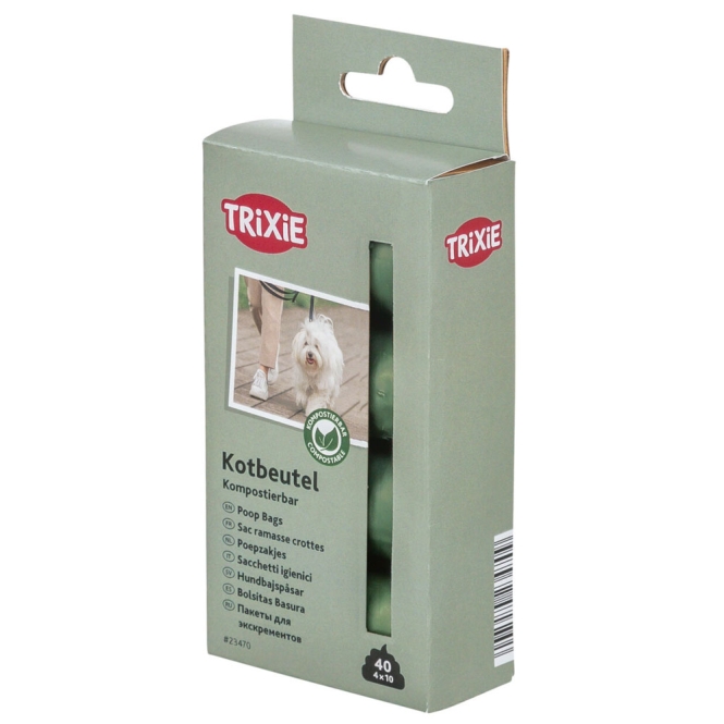 Trixie kompostierbare Hundekotbeutel - 4 × 10 Btl.