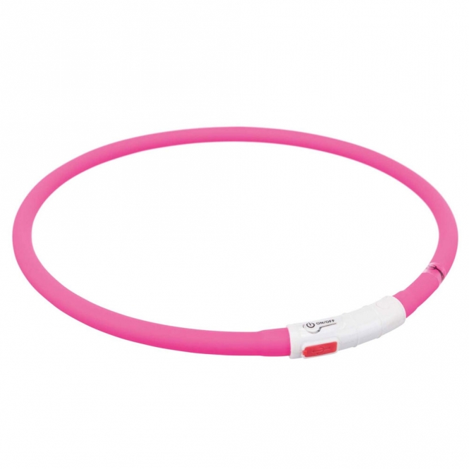 Trixie Flash Leuchtring USB aus Silikon