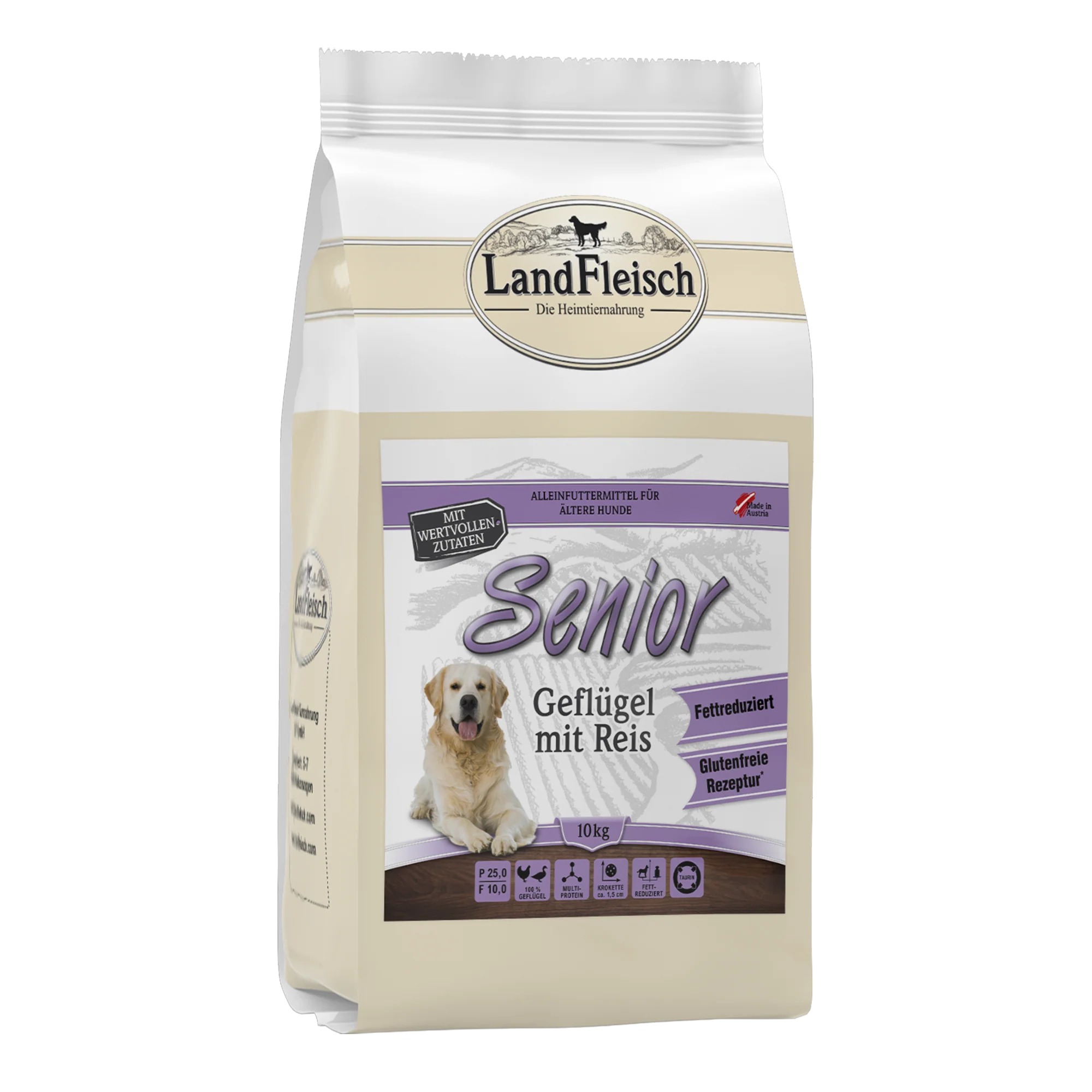 Landfleisch Dog Senior Geflügel mit Reis