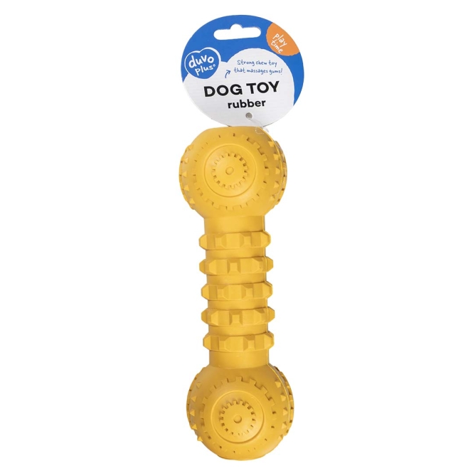 Duvoplus Kauspielzeug Griplay Dumbbell - Gelb