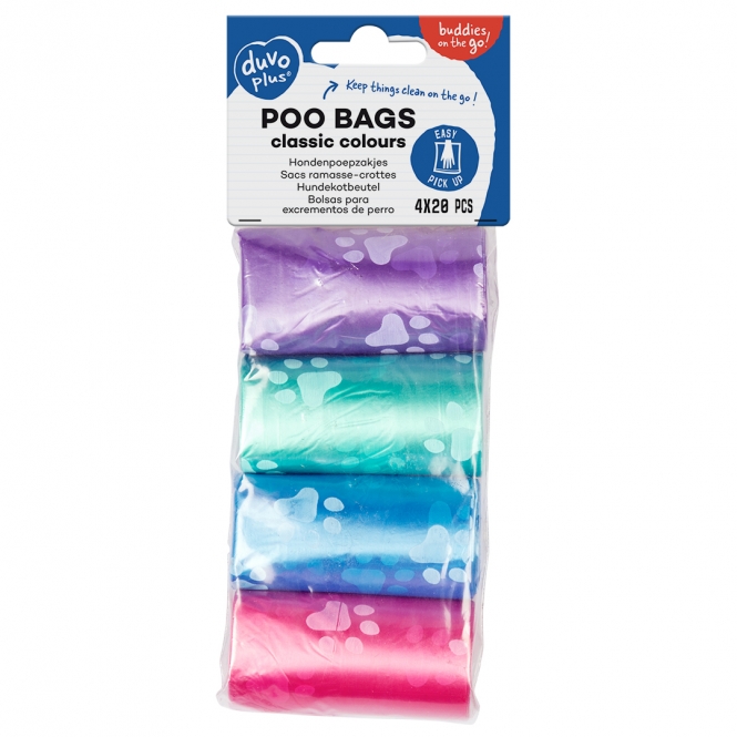 Duvoplus Hundekotbeutel classic colour 4 x 20 Stück