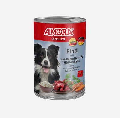AMORA Dog Sensitive Rind & Süßkartoffel