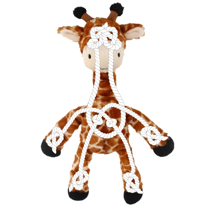 Nobby Plüsch Giraffe mit Seil - 42cm