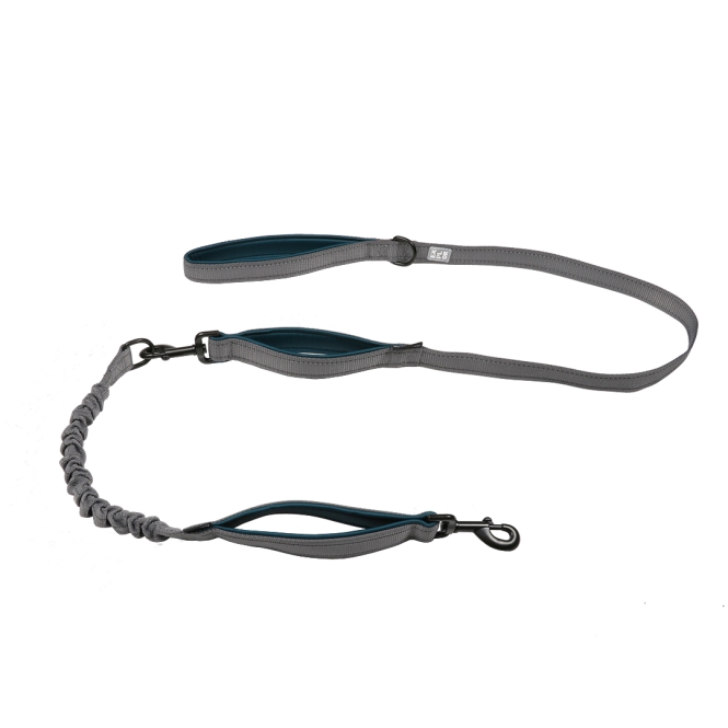 Duvoplus EXPLOR Ultimate Fit 2in1 Leine Classic - petrol blue - 180cm