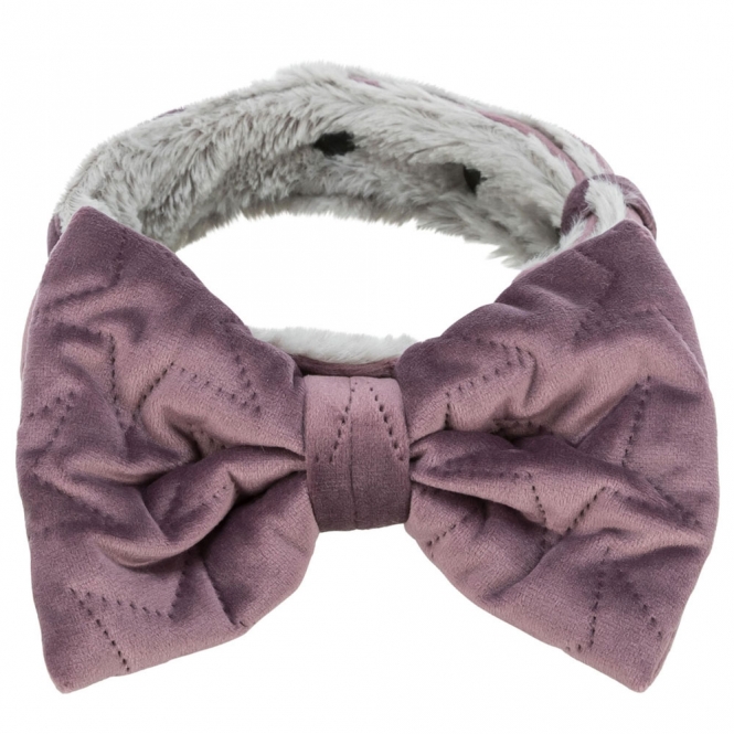 Trixie Halsband Estelle mit Schleife - flieder - 40 mm