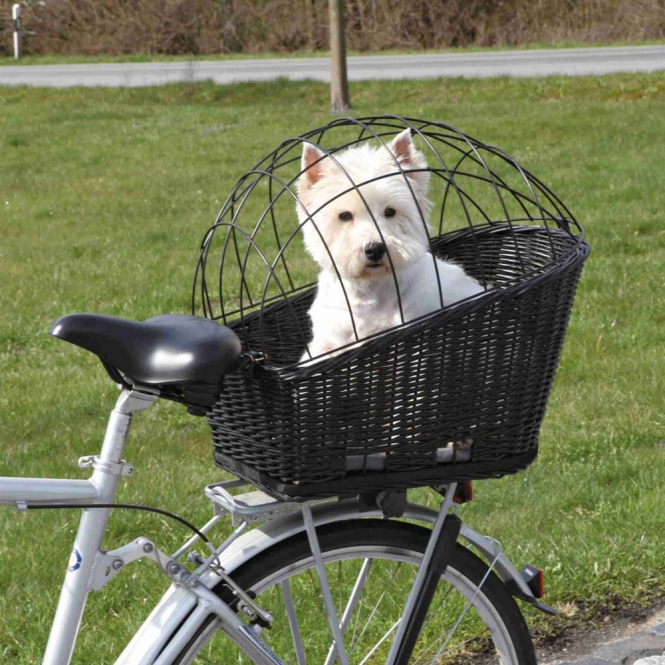 Trixie Fahrradkorb aus Weide für Gepäckträger