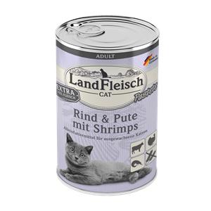 Landfleisch Cat Adult Pastete Rind, Pute & Shrimps