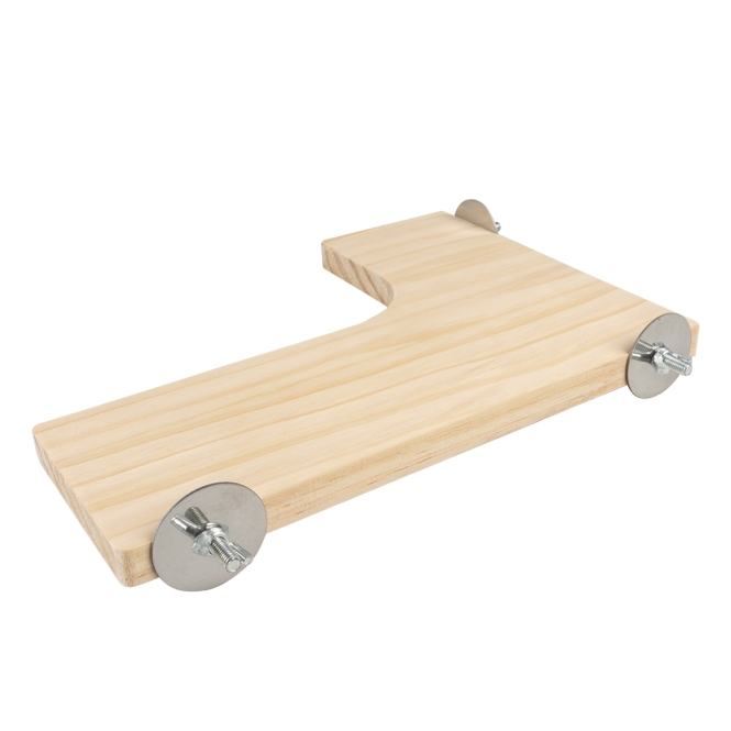 Duvoplus L-Plattform aus Holz