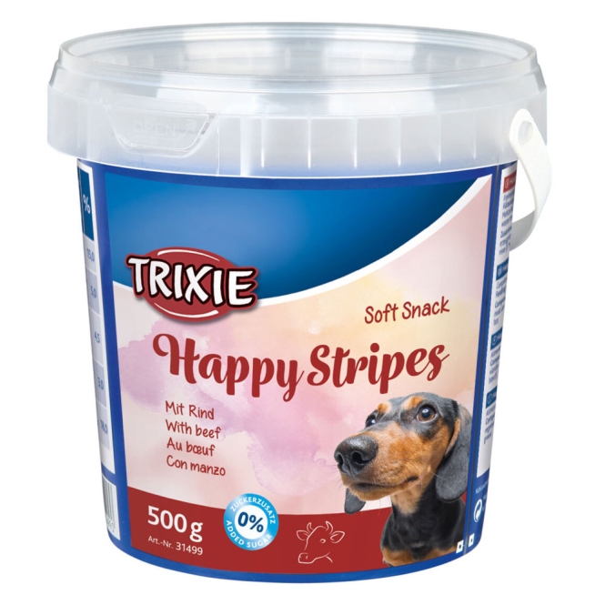 Trixie Soft Snack Happy Stripes 500g Eimer