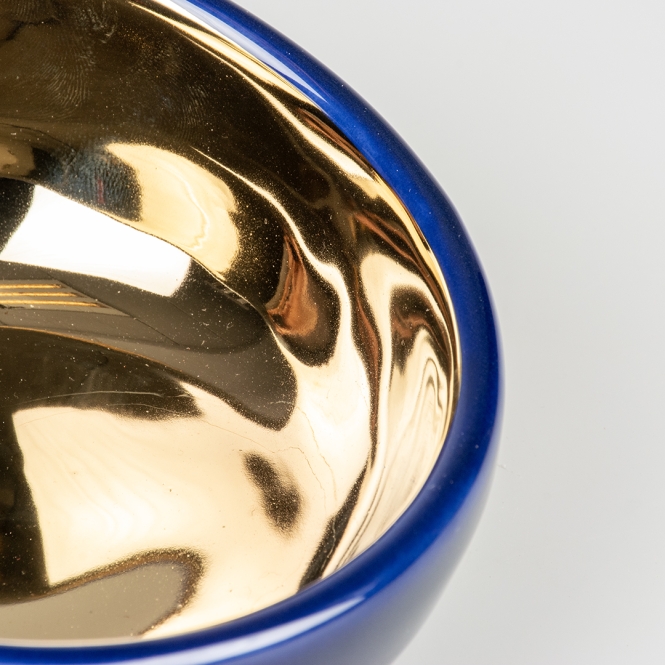 Duvoplus Futternapf Stone Obliq - blau/gold