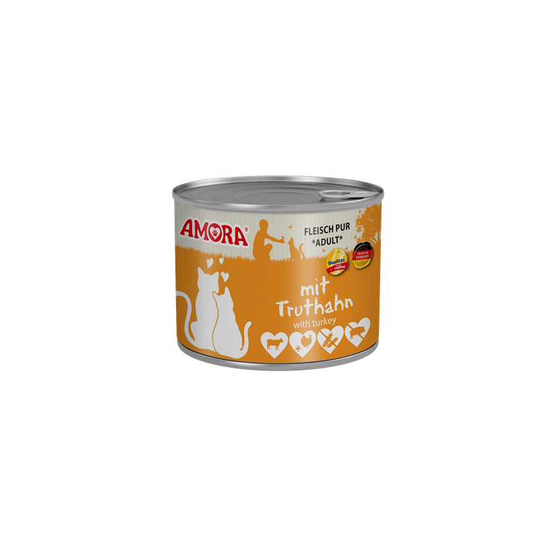 Amora Cat Dose Fleisch Pur mit Truthahn