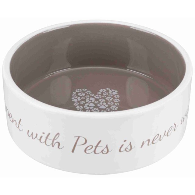 Trixie Keramiknapf Pet's Home - creme/taupe