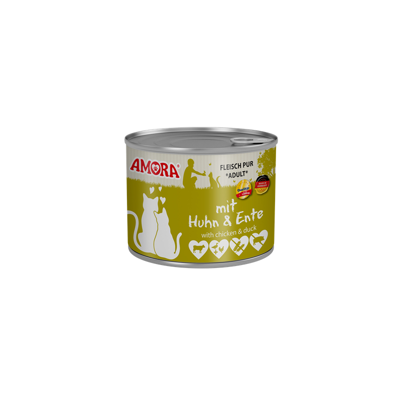 Amora Cat Dose Fleisch Pur mit Huhn & Ente