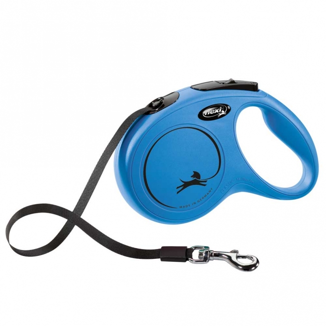 FLEXI Rollleine New CLASSIC Gurt - 5m, bis 25kg
