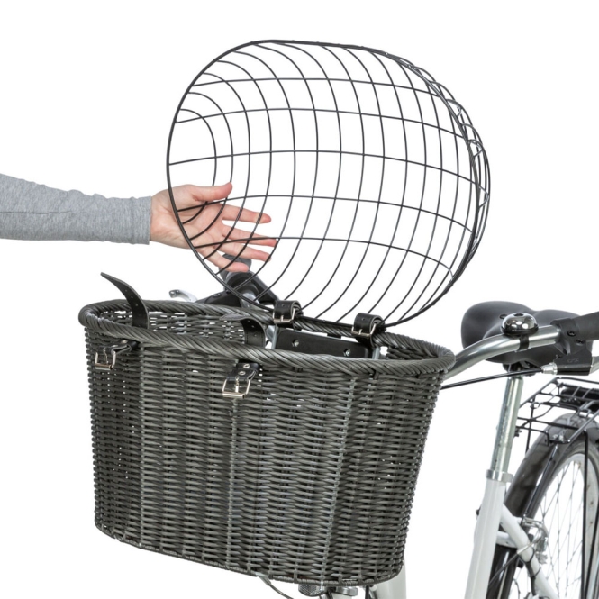 Trixie Front-Fahrradkorb aus Polyrattan