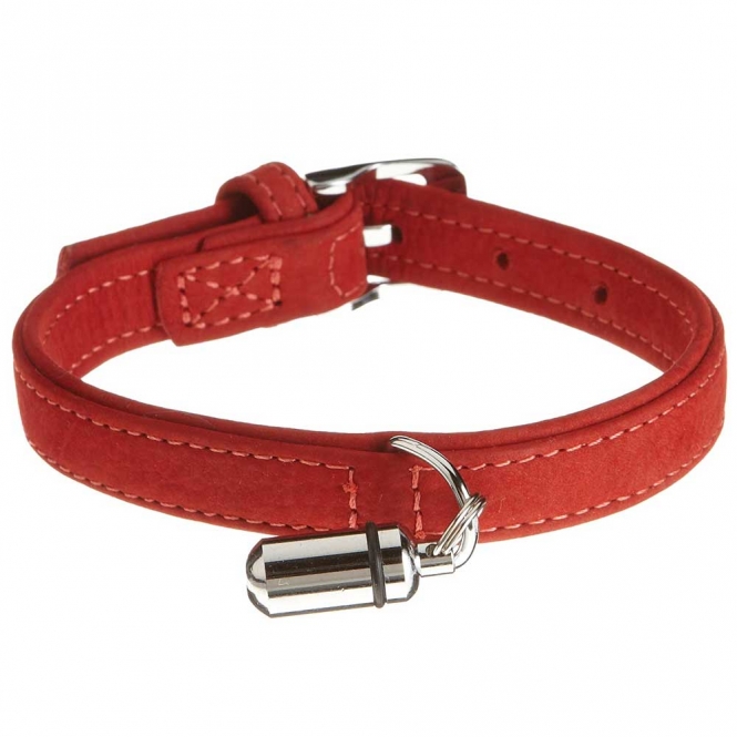 Karlie Halsband Buffalo aus Kalbsleder - Rot