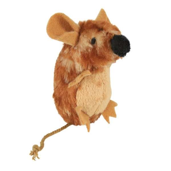 Trixie Plüschmaus mit Soundchip - 7 cm