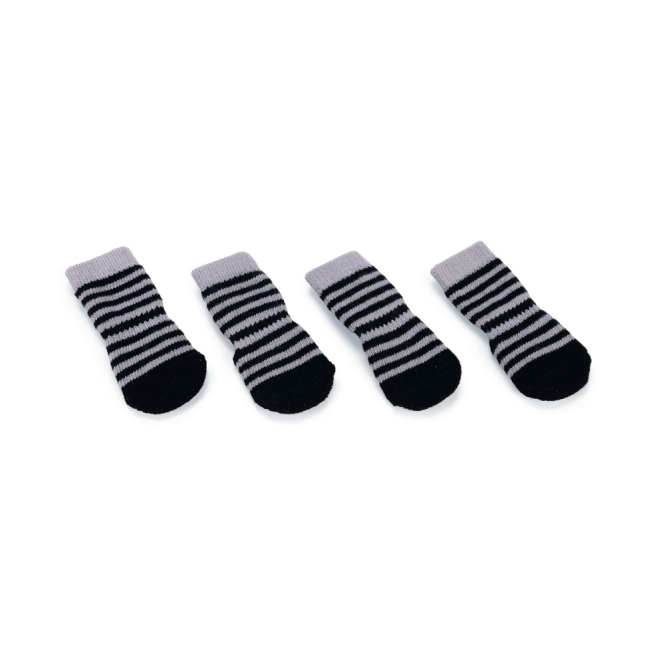 Karlie Doggy Socks Hundesocken 4er Set - Schwarz/Grau