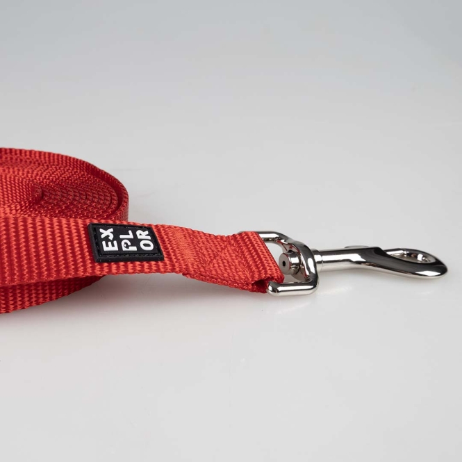 Duvoplus EXPLOR Trackingleine Classic flach - rot - 20mm