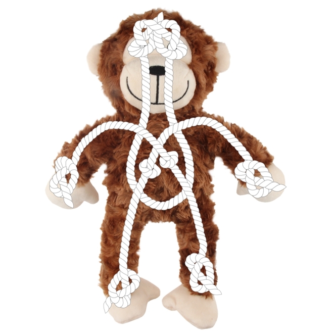 Nobby Plüschtier Affe mit Seil - 35cm