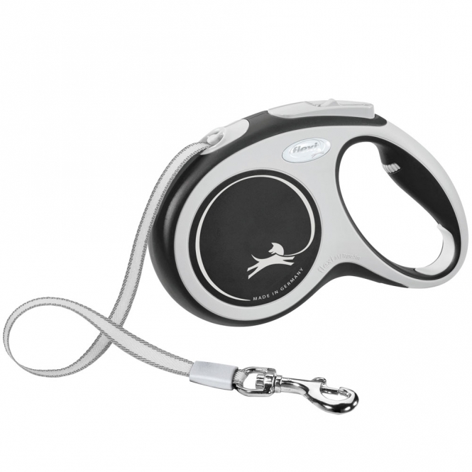FLEXI Rollleine New COMFORT Gurt - 5m, bis 25kg