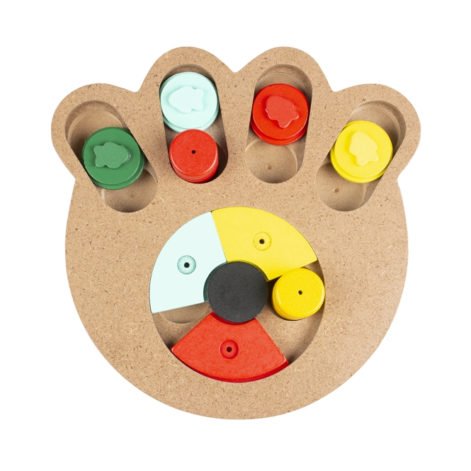 Duvoplus Intelligenzspiel Slide n Snack Puzzle Pfote