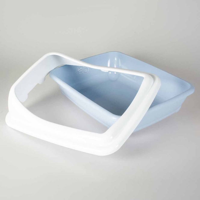 Duvoplus Katzentoilette Birba mit Rand - Azzuro