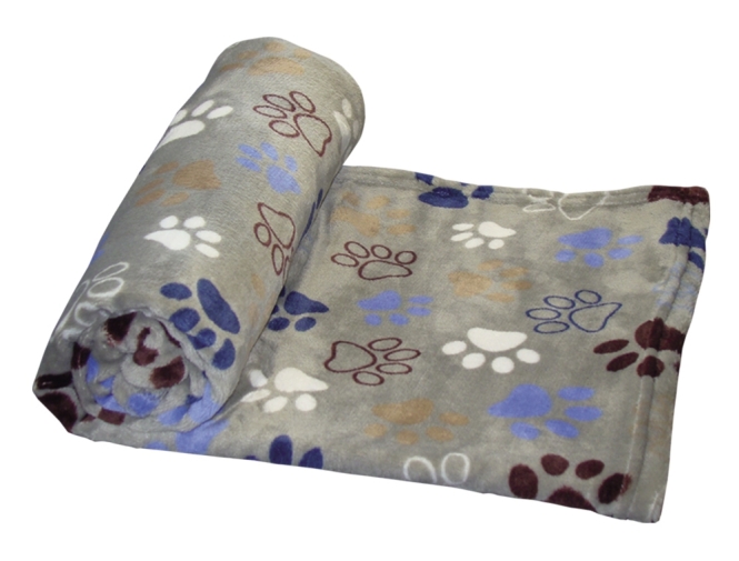 Nobby Fleece-Decke Lissi - hellgrau