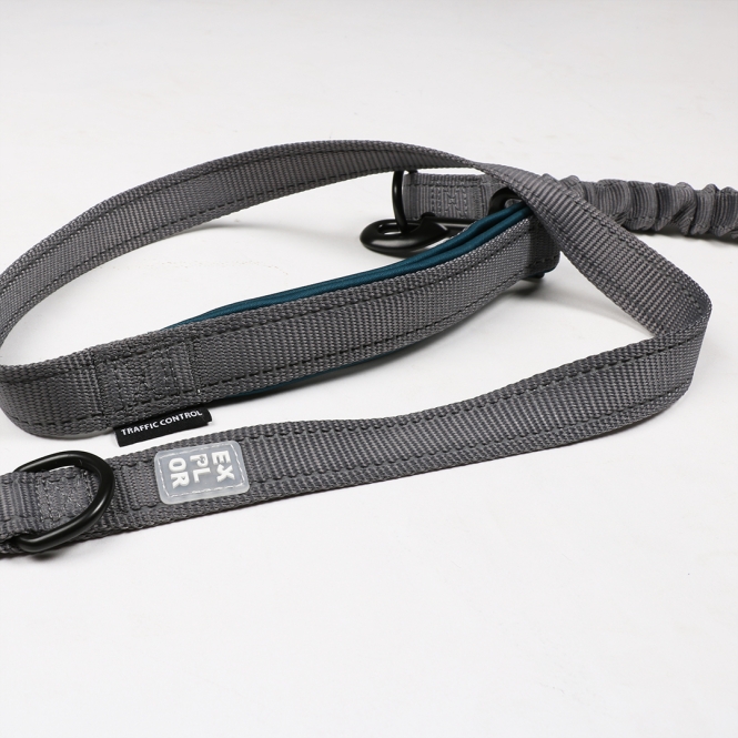 Duvoplus EXPLOR Ultimate Fit 2in1 Leine Classic - petrol blue - 180cm