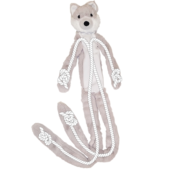 Nobby Plüschtier Long Wolf - 105cm