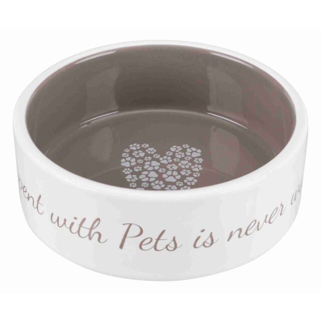 Trixie Keramiknapf Pet's Home - creme/taupe
