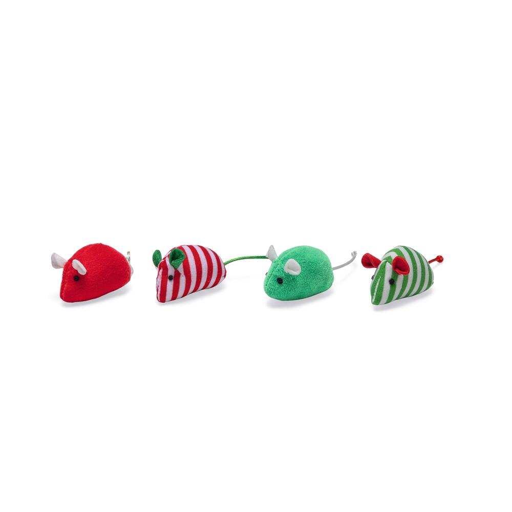 Beeztees Xmas Weihnachtsmäuse - 4 Stück