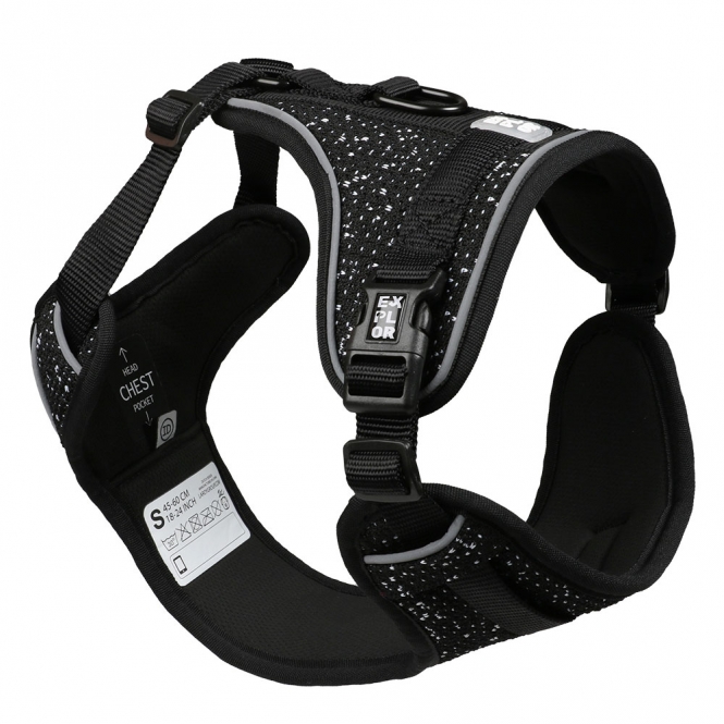 Duvoplus EXPLOR Ultimate Fit No-Pull-Geschirr - granite black