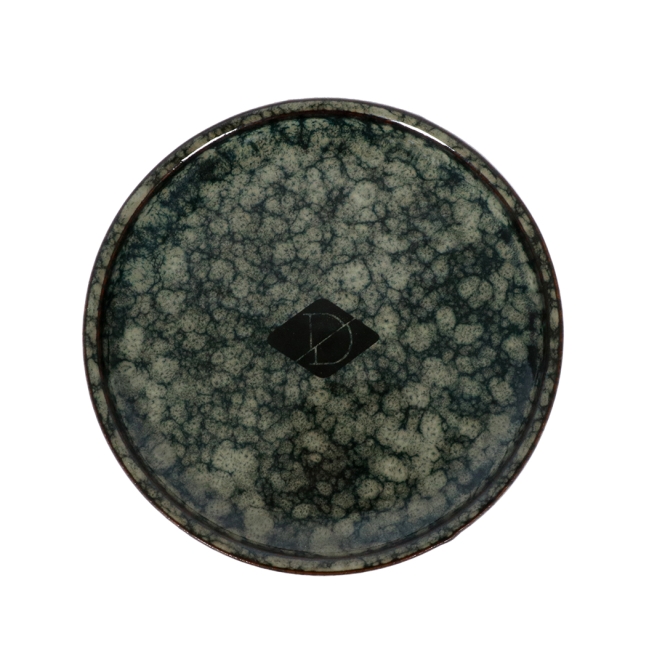 D&D flacher Katzennapf Jasper - green marble
