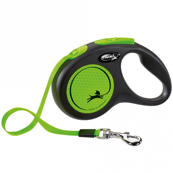 Flexi New Classic Neon Gurt-Roll-Leine