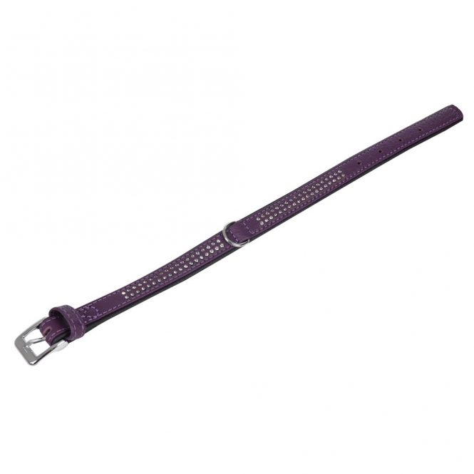 Karlie Vintage Strass-Halsband - Violett