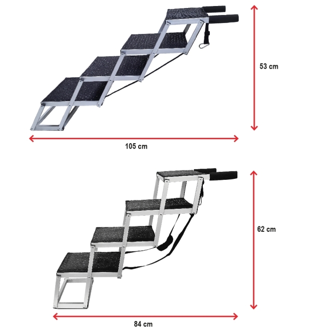 Nobby Aluminium Falt-Treppe - 4-stufig