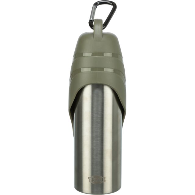 Trixie Edelstahl-Flasche mit Trinknapf