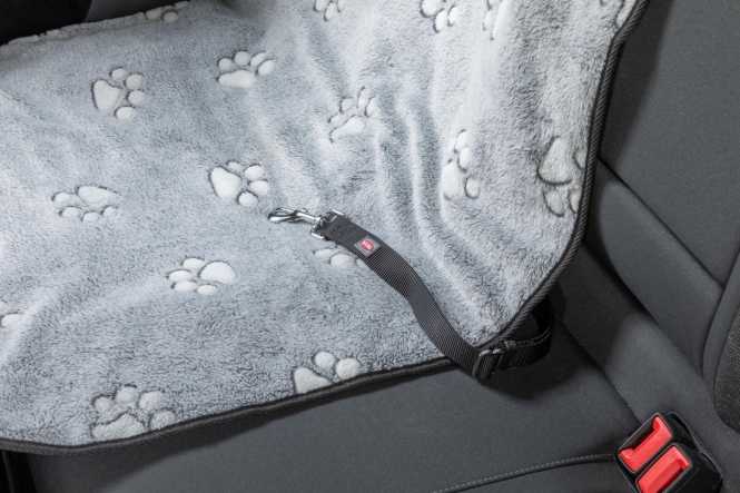 Trixie Auto-Schondecke schmal - grau/schwarz