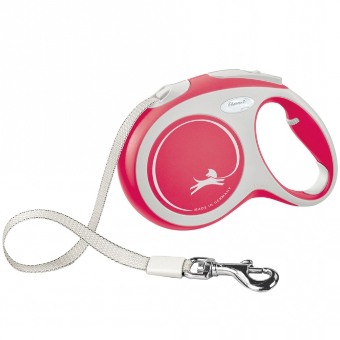 FLEXI Rollleine New COMFORT Gurt - 5m, bis 60kg