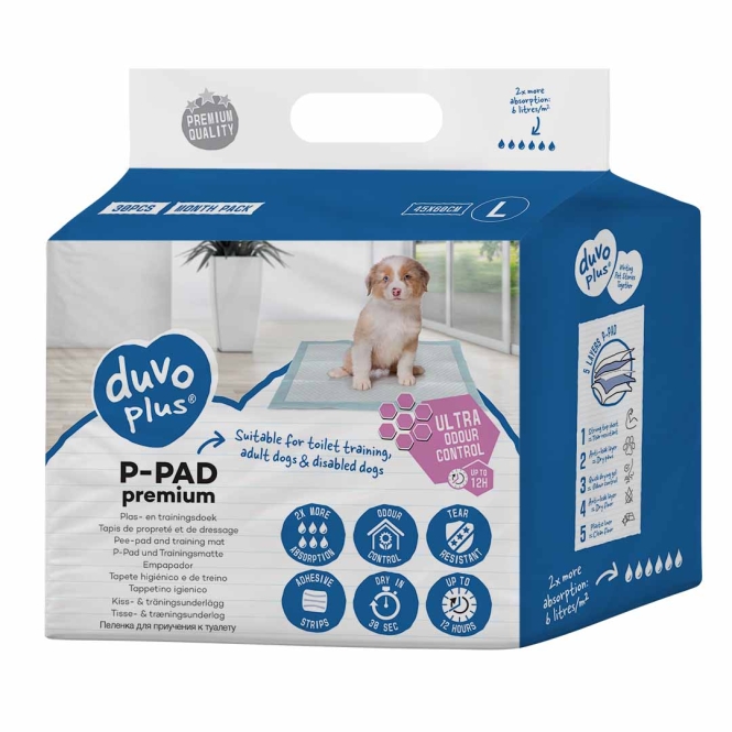 Duvoplus Welpenunterlagen Premium Geruchskontrolle - 30st